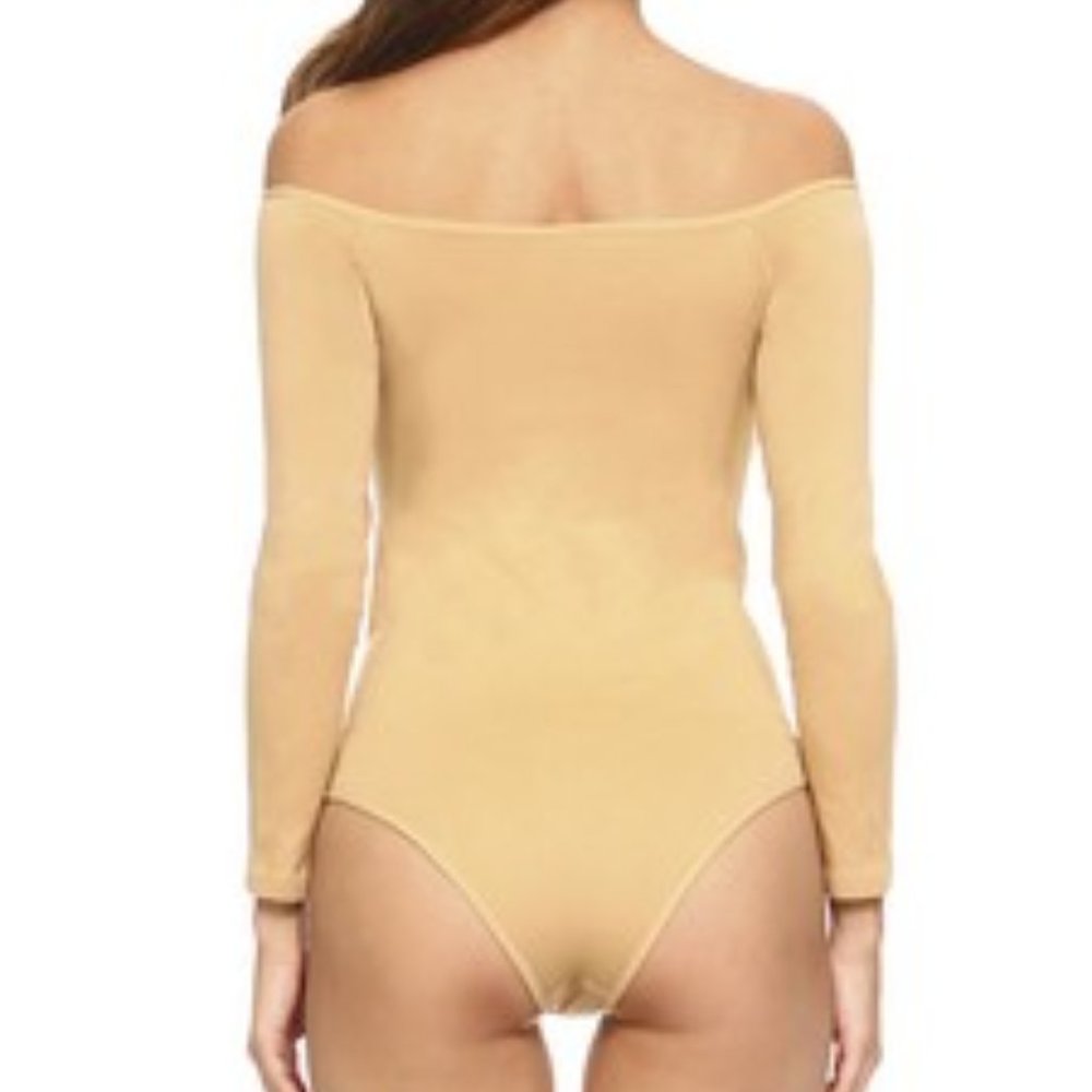 Long Sleeve Off the Shoulder Bodysuit (BS1004) - Picture 3 of 3